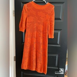 Anthropologie/Maeve orange dress